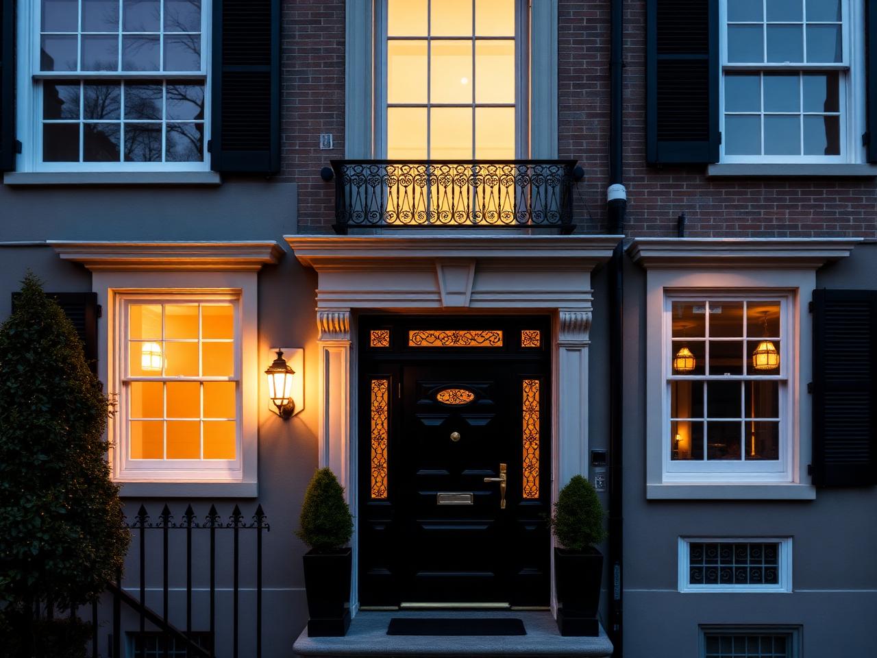 Georgian townhouse facade